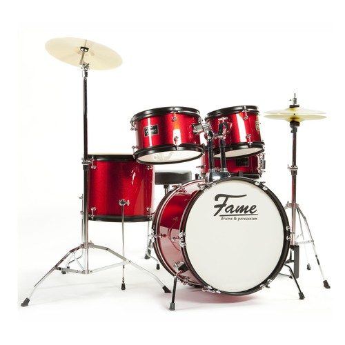 Kiddyset 5pc drumset - jr, rot
